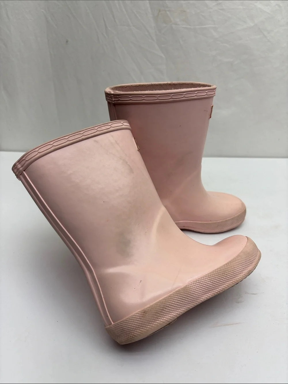 Hunter Kids Pink Rain Boots, SZ 9 toddler girl, 2(BA)